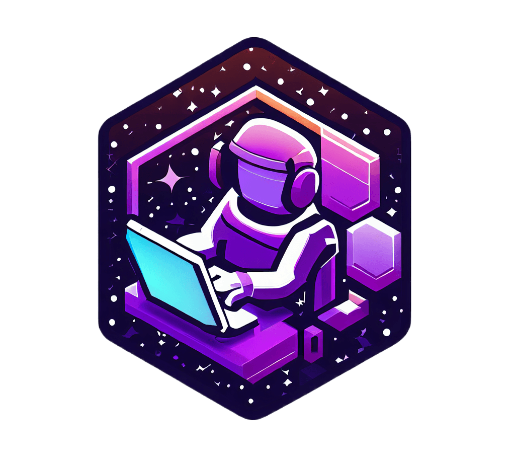 A floating code developer in the space. Image by Rubén de Benito A floating code developer in the space